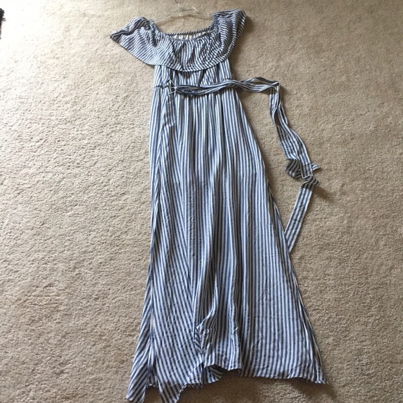 Maurices Dresses & Skirts - Maxi, Off the Shoulder Striped Dress